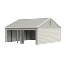 Chery Industrial 30 x 33 ft Double Garage Metal Shed with Side Entry Door