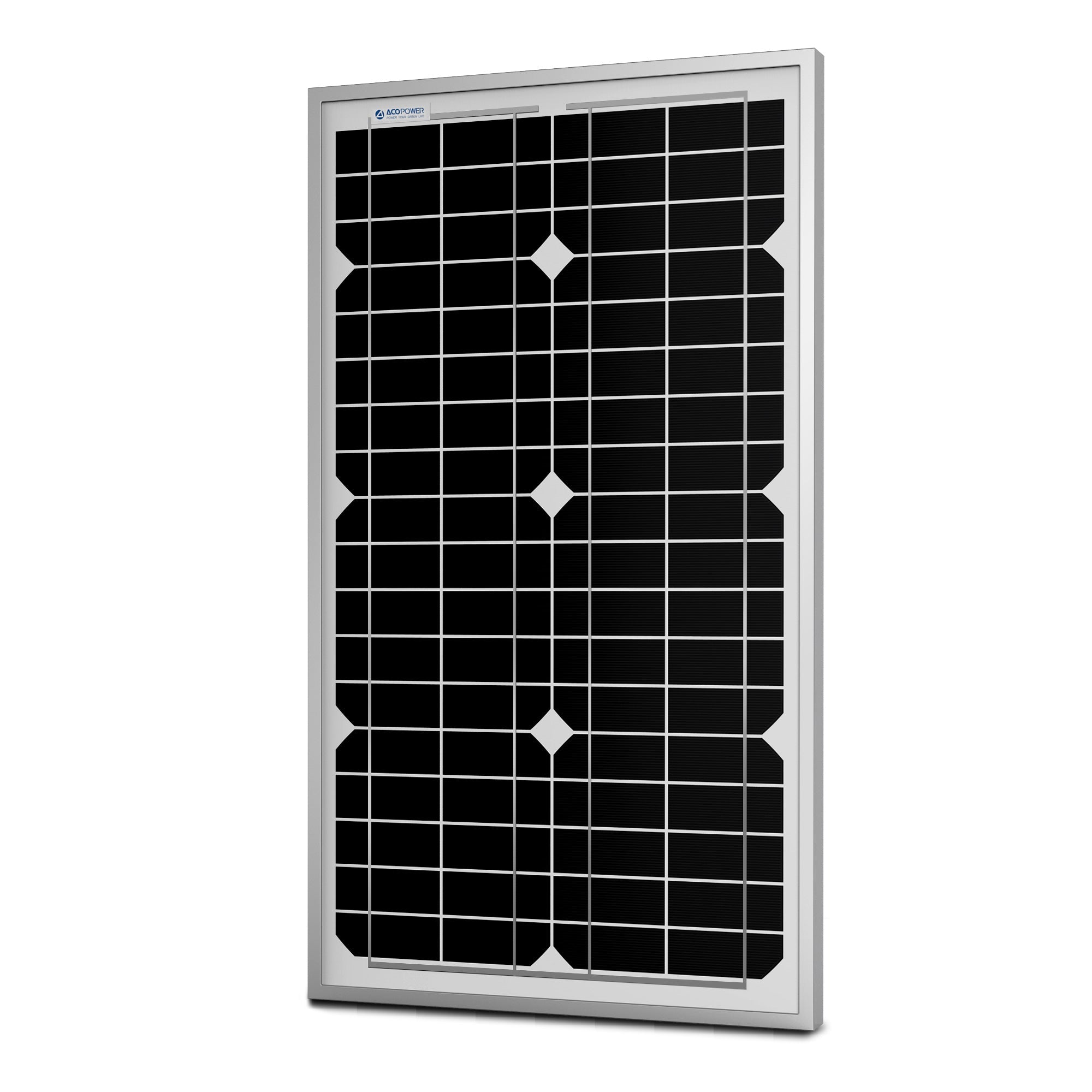 ACOPower 30W Mono Solar Panel for 12 Volt Battery Charging