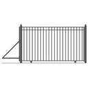 25ft Steel Sliding Driveway Gate with 5ft Pedestrian Gate