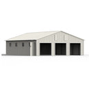 Chery Industrial 35 x 40 ft Three Car Garage Shed with Side Entry Door & Windows