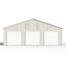 Chery Industrial 35 x 40 ft Three Car Garage Shed with Side Entry Door & Windows