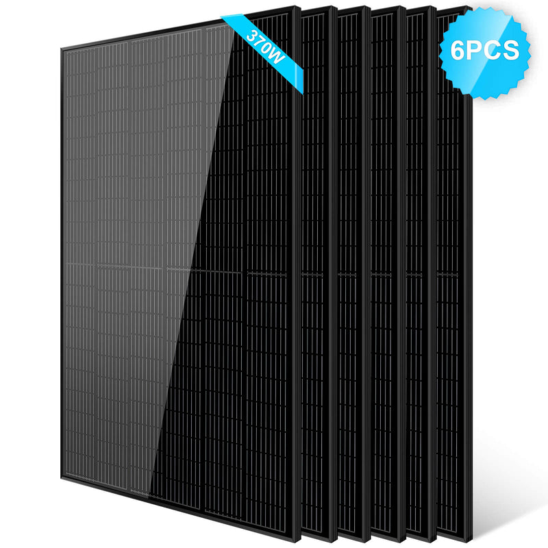 370W Mono Black PERC Solar Panel UL 61730