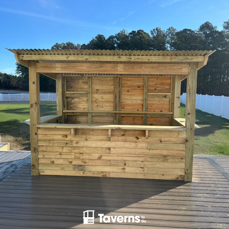 Taverns-To-Go 11 x 6 ft Dunbar Deluxe Backyard Patio Bar(LARGE)