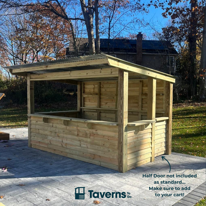 Taverns-To-Go 11 x 8 ft The 7-Up Deluxe (X-LARGE) Backyard Patio Bar