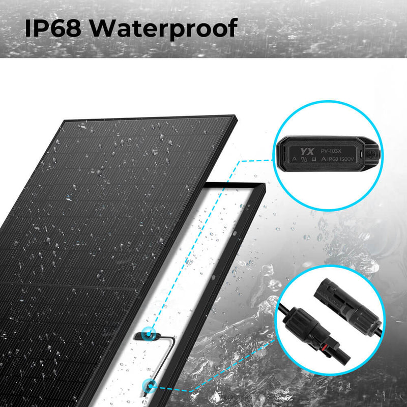 500W Mono Black PERC Solar Panel UL 61730