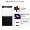 Aqua Dream 100 Gallon Tempered Glass Aquarium Black AD-1060-ABK - Serenity Provision