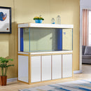 Aqua Dream 250 Gallon Tempered Glass Aquarium White and Gold AD-1980-WT - Serenity Provision