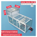 Aqua Dream 175 Gallon Plants Ranchu Aquarium with Ultra Clear Glass Tank & Built in Sump All Black AD-1560-RANCHU - Serenity Provision