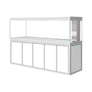 Aqua Dream 400 Gallon Tempered Glass Aquarium White Silver AD-2320-WS - Serenity Provision
