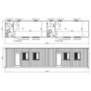 40ft Container House with 2 Bedroom and 2 Bathroom -  SUICH40FT2B2B