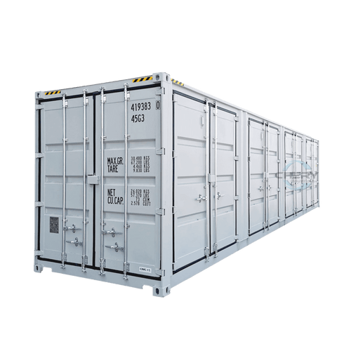 40ft High Cube Container with 4 Side Doors