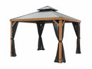 Gazebo Penguin Yosemite Gazebo 10'x10' Aluminum Frame Wood Finish - 41010-W013