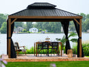 Gazebo Penguin Yosemite Gazebo 10'x10' Aluminum Frame Wood Finish - 41010-W013