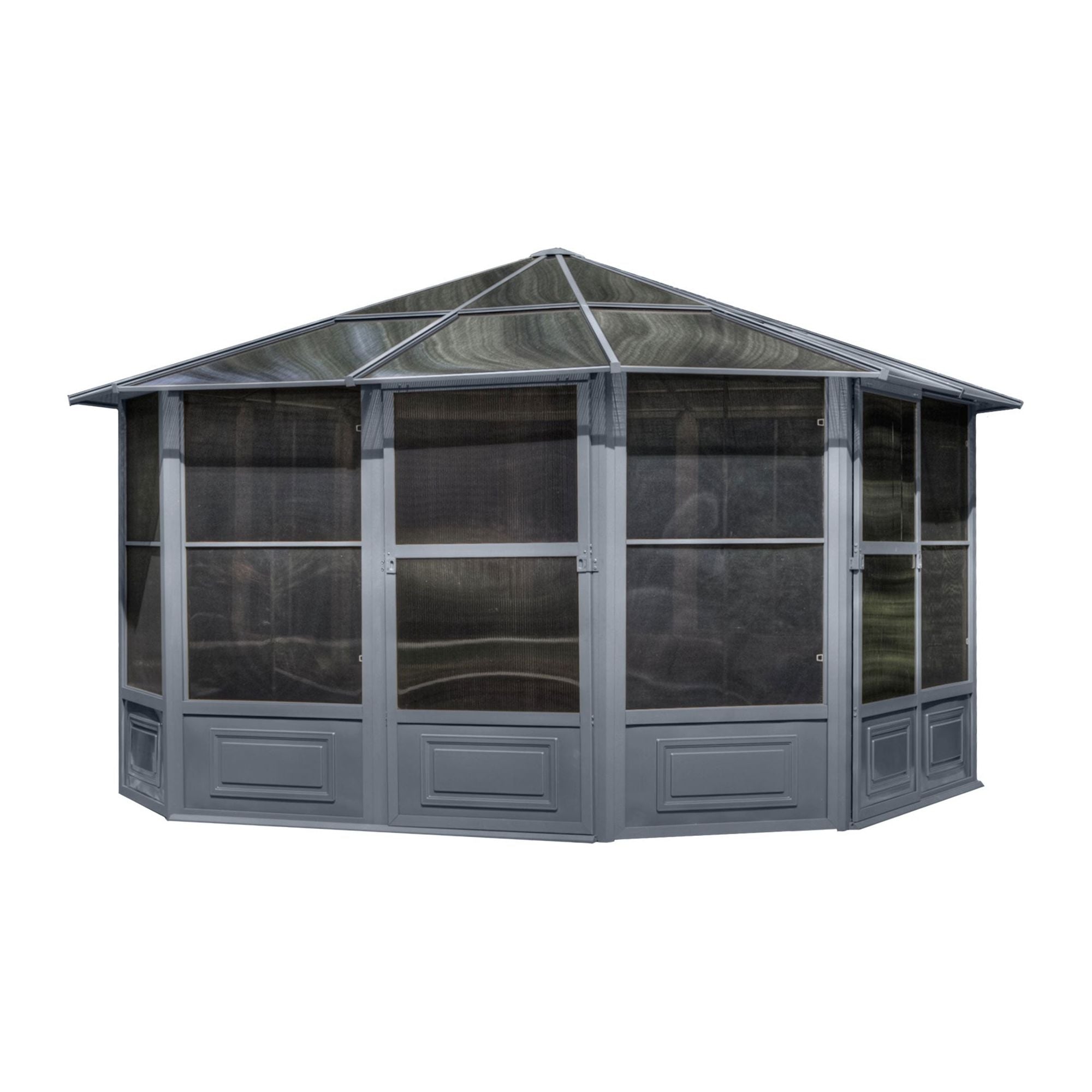 Gazebo Penguin Florence Solarium with Polycarbonate Roof 12'x12' - 41212 - Serenity Provision