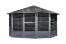 Gazebo Penguin Florence Solarium Freestanding Sunroom Polycarbonate Roof