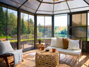Gazebo Penguin Florence Solarium Freestanding Sunroom Polycarbonate Roof