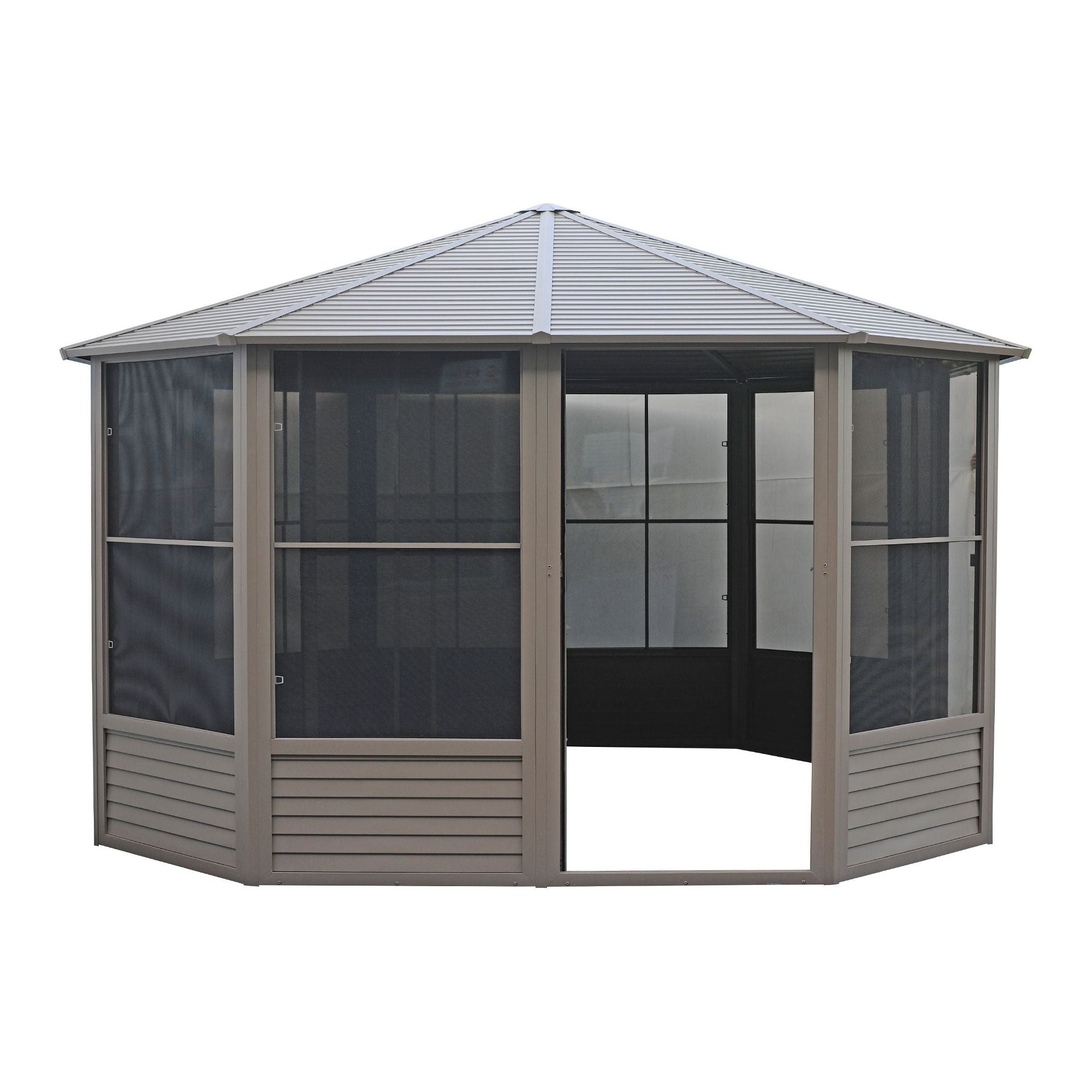Gazebo Penguin Florence Solarium with Metal Roof 12'x12' - 41212MR - Serenity Provision