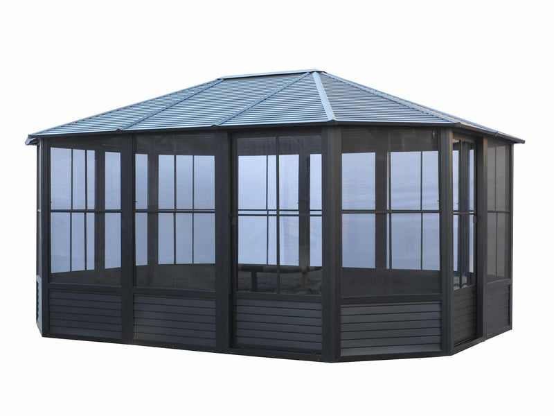 Gazebo Penguin Florence Solarium Freestanding Sunroom Metal Roof