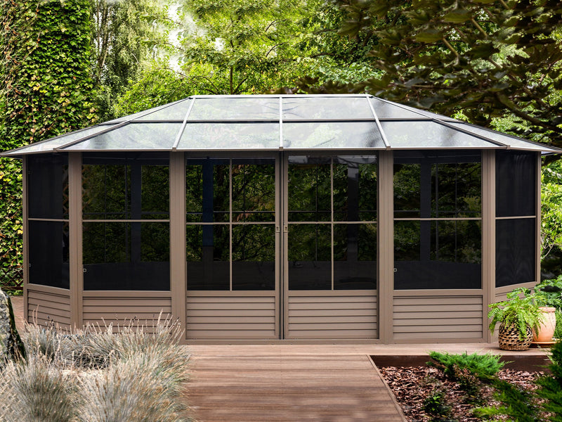 Gazebo Penguin Florence Solarium Freestanding Sunroom Polycarbonate Roof