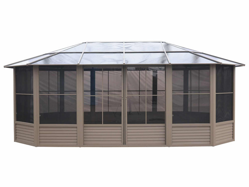 Gazebo Penguin Florence Solarium Freestanding Sunroom Polycarbonate Roof