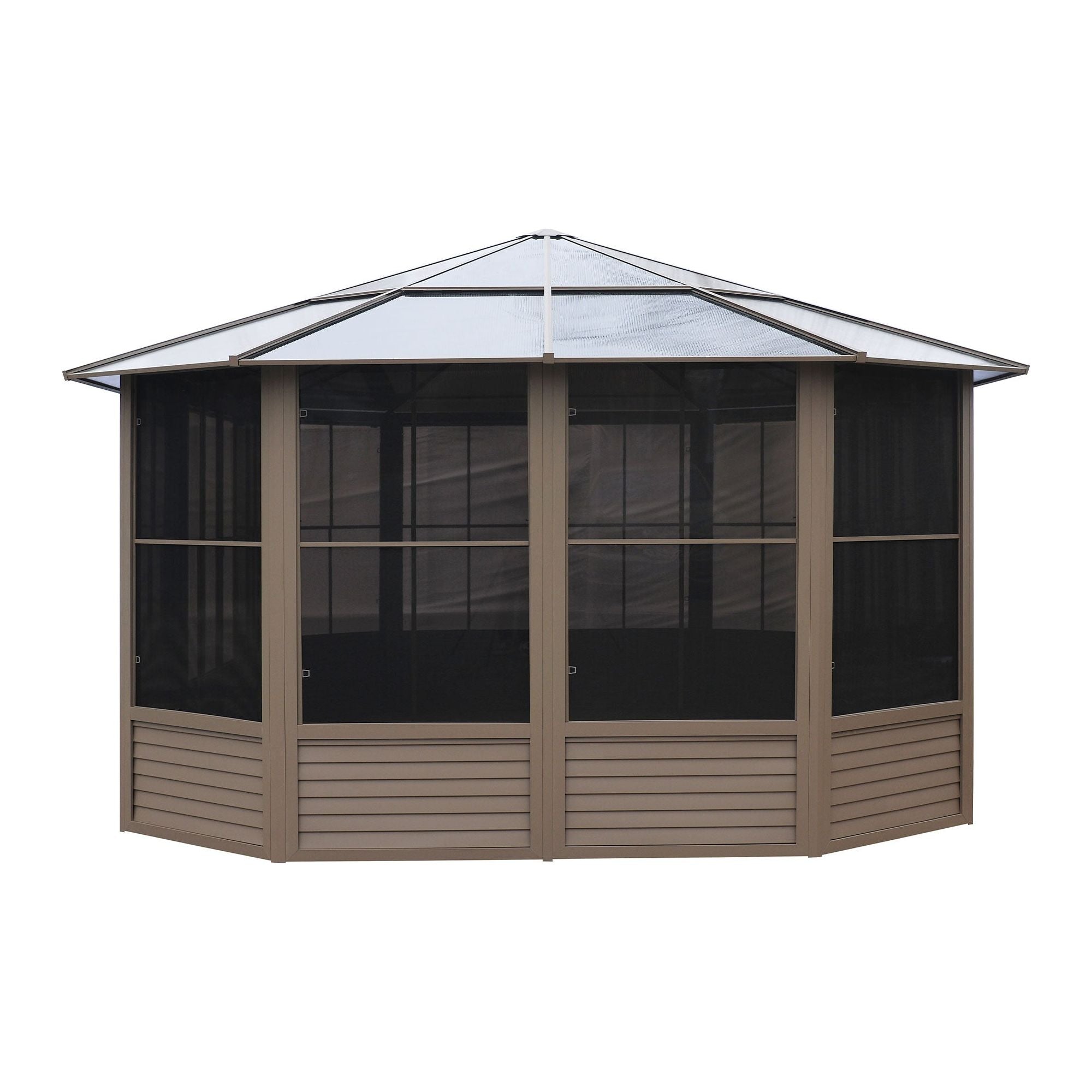 Gazebo Penguin Florence Solarium with Polycarbonate Roof 12'x18' - 41218 - Serenity Provision