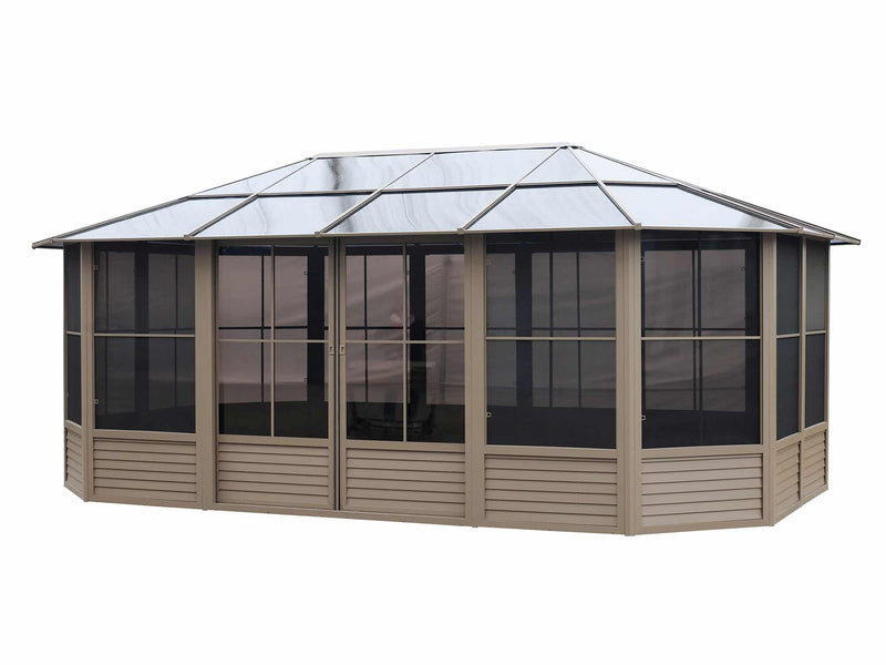 Gazebo Penguin Florence Solarium Freestanding Sunroom Polycarbonate Roof
