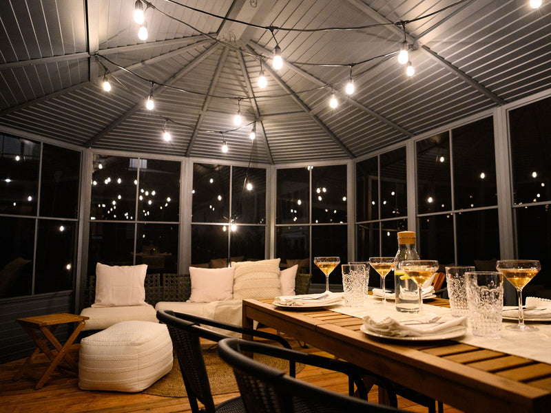 Gazebo Penguin Florence Solarium Freestanding Sunroom Metal Roof