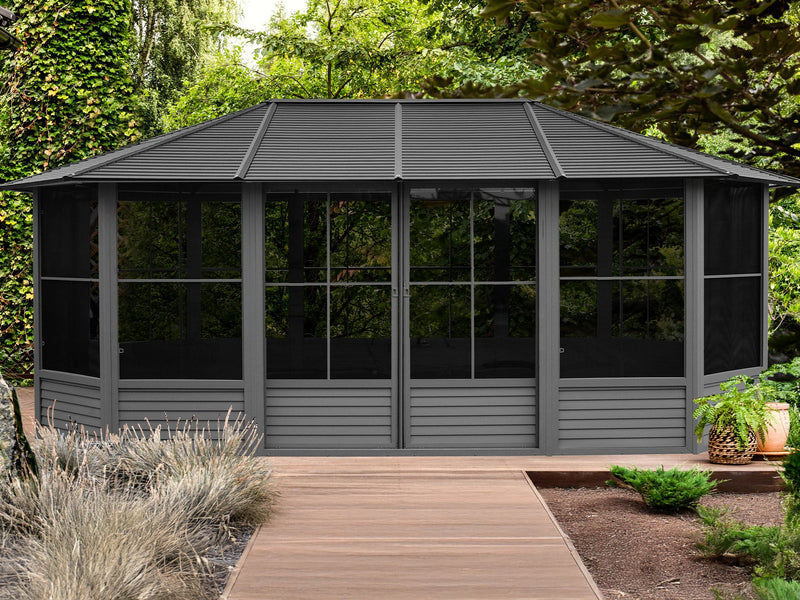 Gazebo Penguin Florence Solarium Freestanding Sunroom Metal Roof
