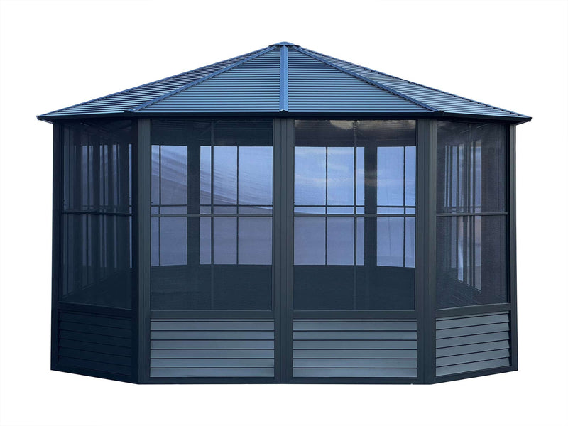 Gazebo Penguin Florence Solarium Freestanding Sunroom Metal Roof