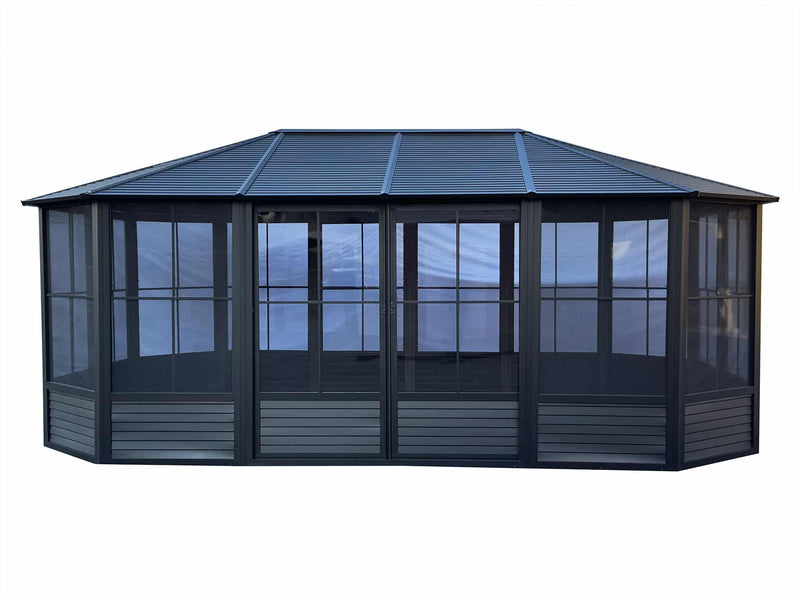 Gazebo Penguin Florence Solarium Freestanding Sunroom Metal Roof