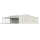 Chery Industrial 42 x 30 ft Vertical Steel Garage With Lean-to