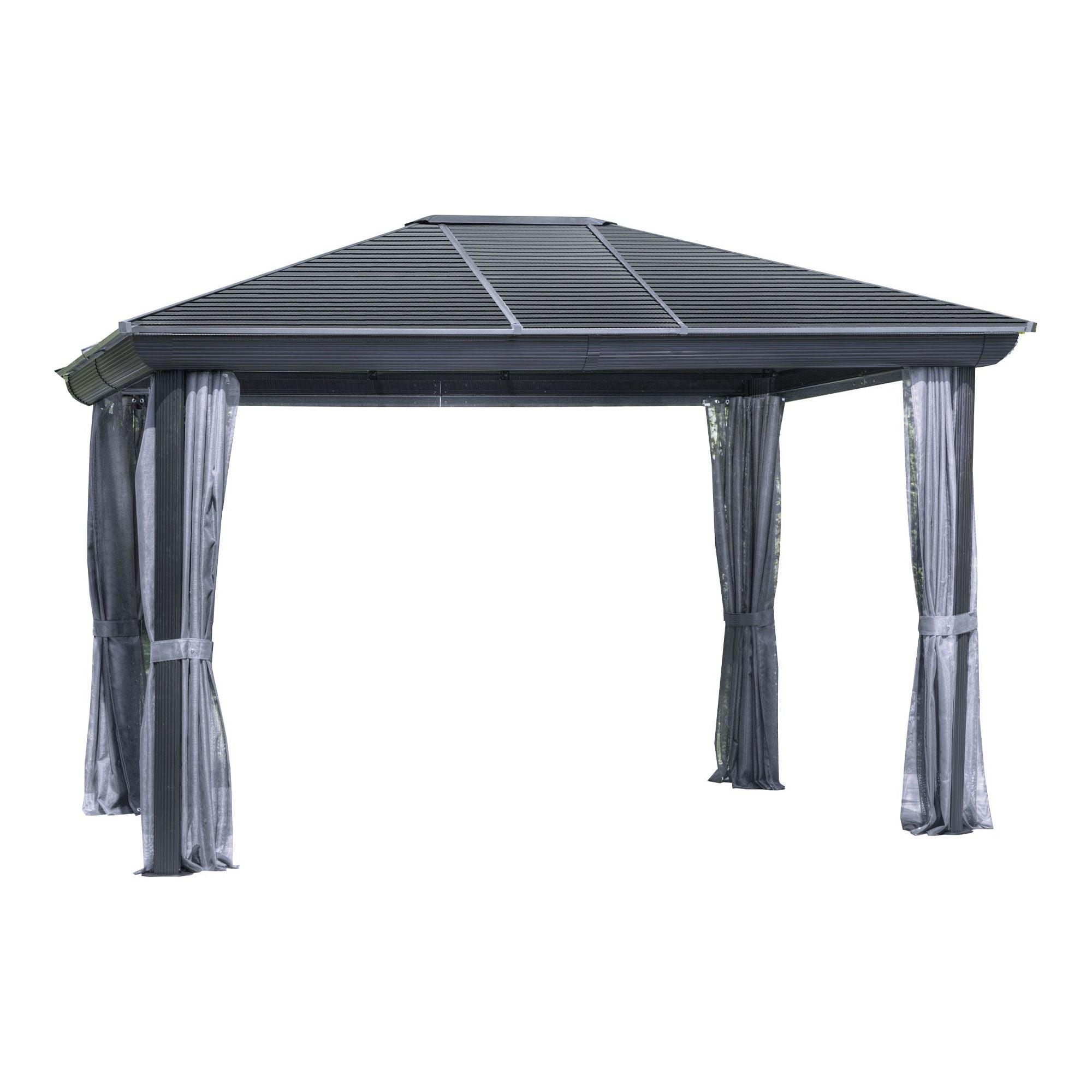 Gazebo Penguin Venus Gazebo with Metal Roof 10'x12' - 43202MR - Serenity Provision