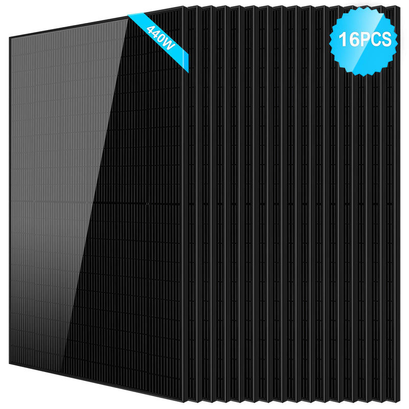 440W Mono Black PERC Solar Panel UL 61730