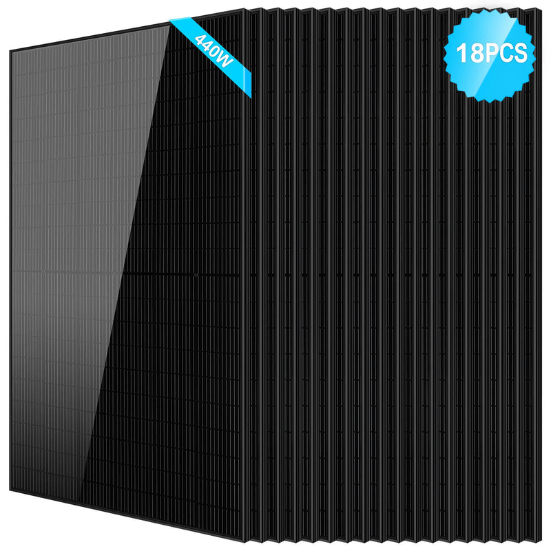 440W Mono Black PERC Solar Panel UL 61730