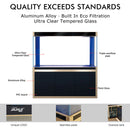 Aqua Dream 220 Gallon Tempered Glass Aquarium Black and Gold AD-1760-BK - Serenity Provision