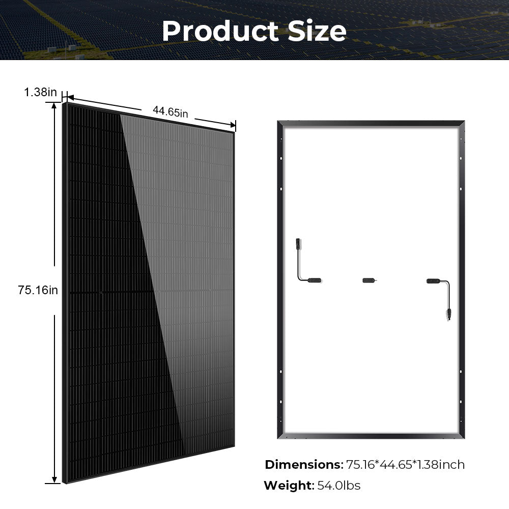 Sungold Power 440W MONO BLACK PERC SOLAR PANEL FULL PALLET (32 PANELS) SG440WM