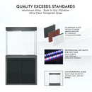 Aqua Dream 50 Gallon Tempered Glass Aquarium Black AD-860-ABK - Serenity Provision