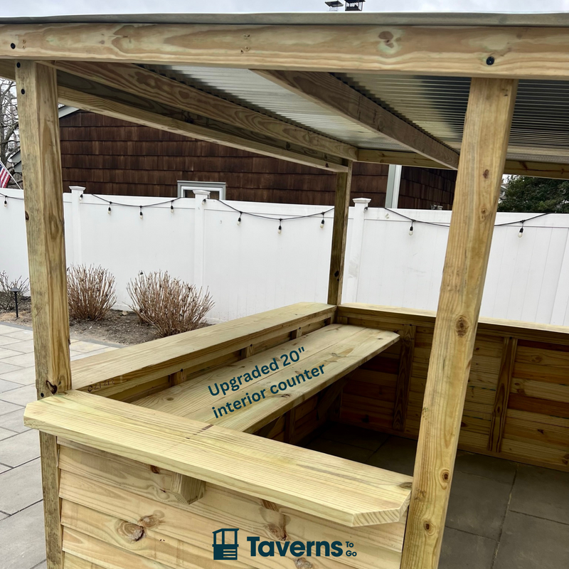 Taverns-To-Go 10 x 7 ft The 7-Up Backyard Patio Bar(X-Large)