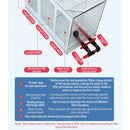 Aqua Dream 175 Gallon Plants Ranchu Aquarium with Ultra Clear Glass Tank & Built in Sump All Black AD-1560-RANCHU - Serenity Provision