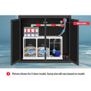 Aqua Dream 175 Gallon Plants Ranchu Aquarium with Ultra Clear Glass Tank & Built in Sump All Black AD-1560-RANCHU - Serenity Provision