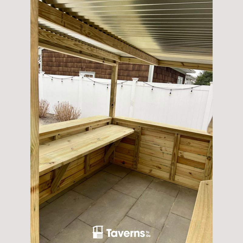 Taverns-To-Go 10 x 7 ft The 7-Up Backyard Patio Bar(X-Large)