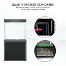 Aqua Dream 50 Gallon Tempered Glass Aquarium Black AD-860-ABK - Serenity Provision