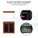 Aqua Dream 50 Gallon Tempered Glass Aquarium Redwood AD-860-RW - Serenity Provision