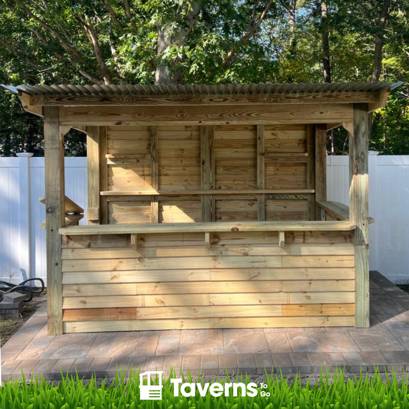 Taverns-To-Go 11 x 6 ft Dunbar Deluxe Backyard Patio Bar(LARGE)