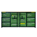 6.5ft Storage Cabinet with Workbench (6 Drawers)