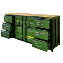 6.5ft Storage Cabinet with Workbench (6 Drawers)