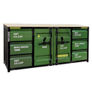 6.5ft Storage Cabinet with Workbench (6 Drawers)