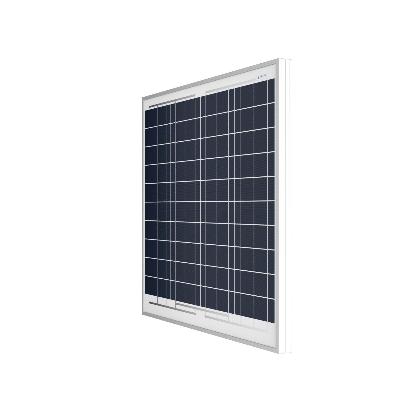 ACOPOWER 60 Watts Polycrystalline Solar Panel, 12V