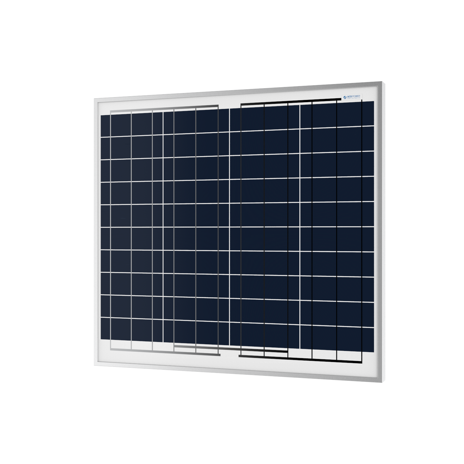 ACOPOWER 60 Watts Polycrystalline Solar Panel, 12V