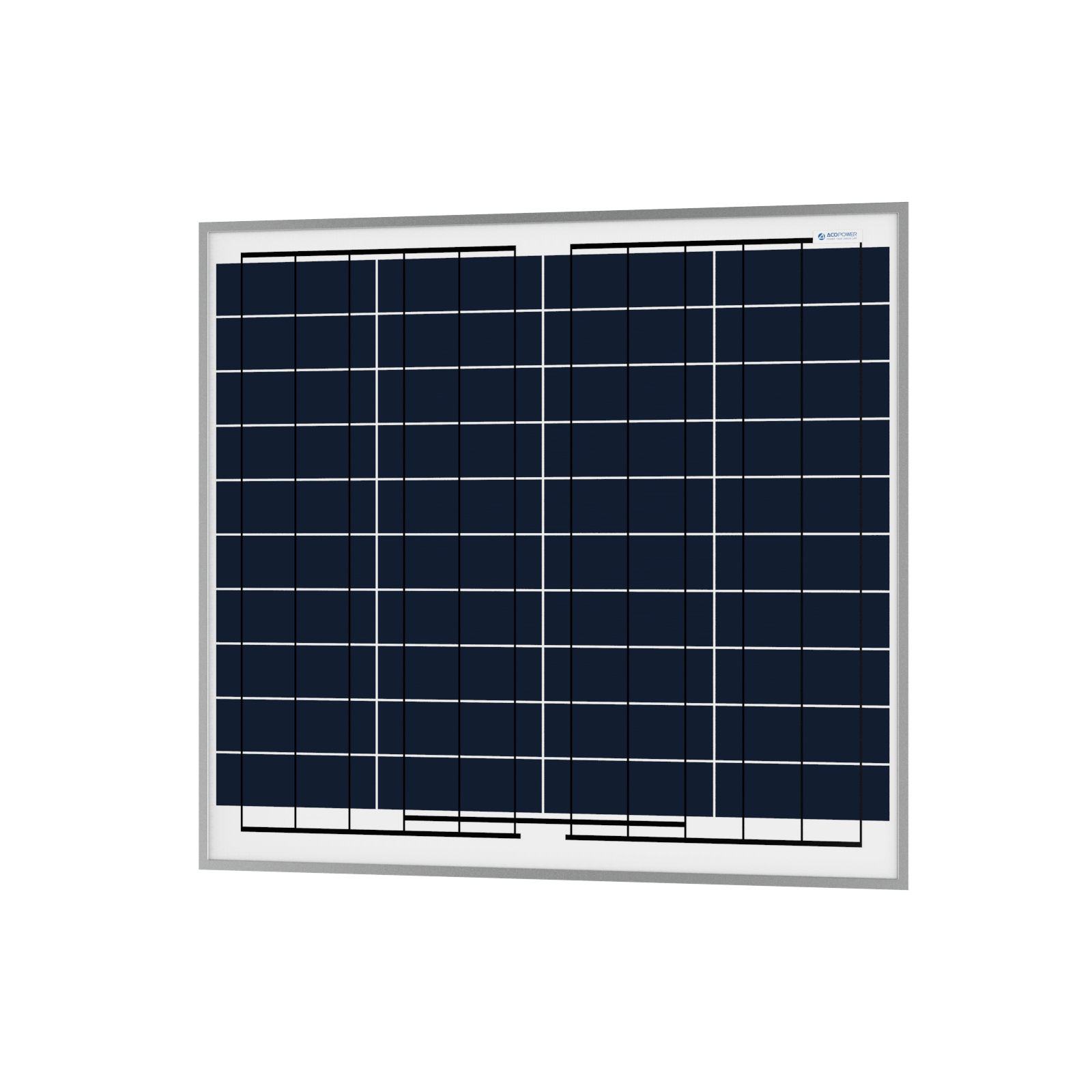 ACOPOWER 60 Watts Polycrystalline Solar Panel, 12V